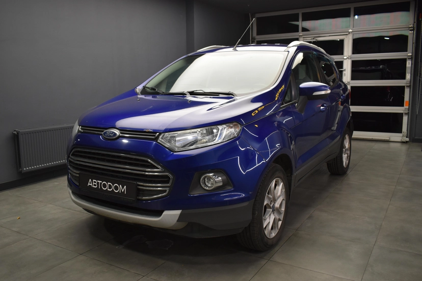 Автомобиль Ford EcoSport II поколение 1.6 AMT (122 л.с.) Titanium Синий 2015 с пробегом 183 800 км