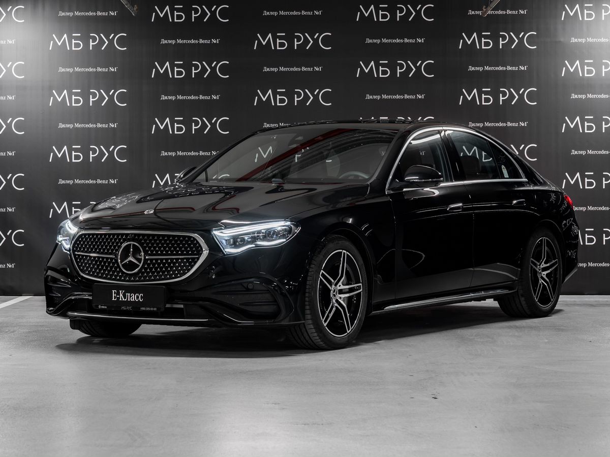 Автомобиль Mercedes-Benz E-Класс VI поколение (W214/S214) 2.0 AT 4Matic (258 л.с.) AMG Line Чёрный 2025 с пробегом 18 км