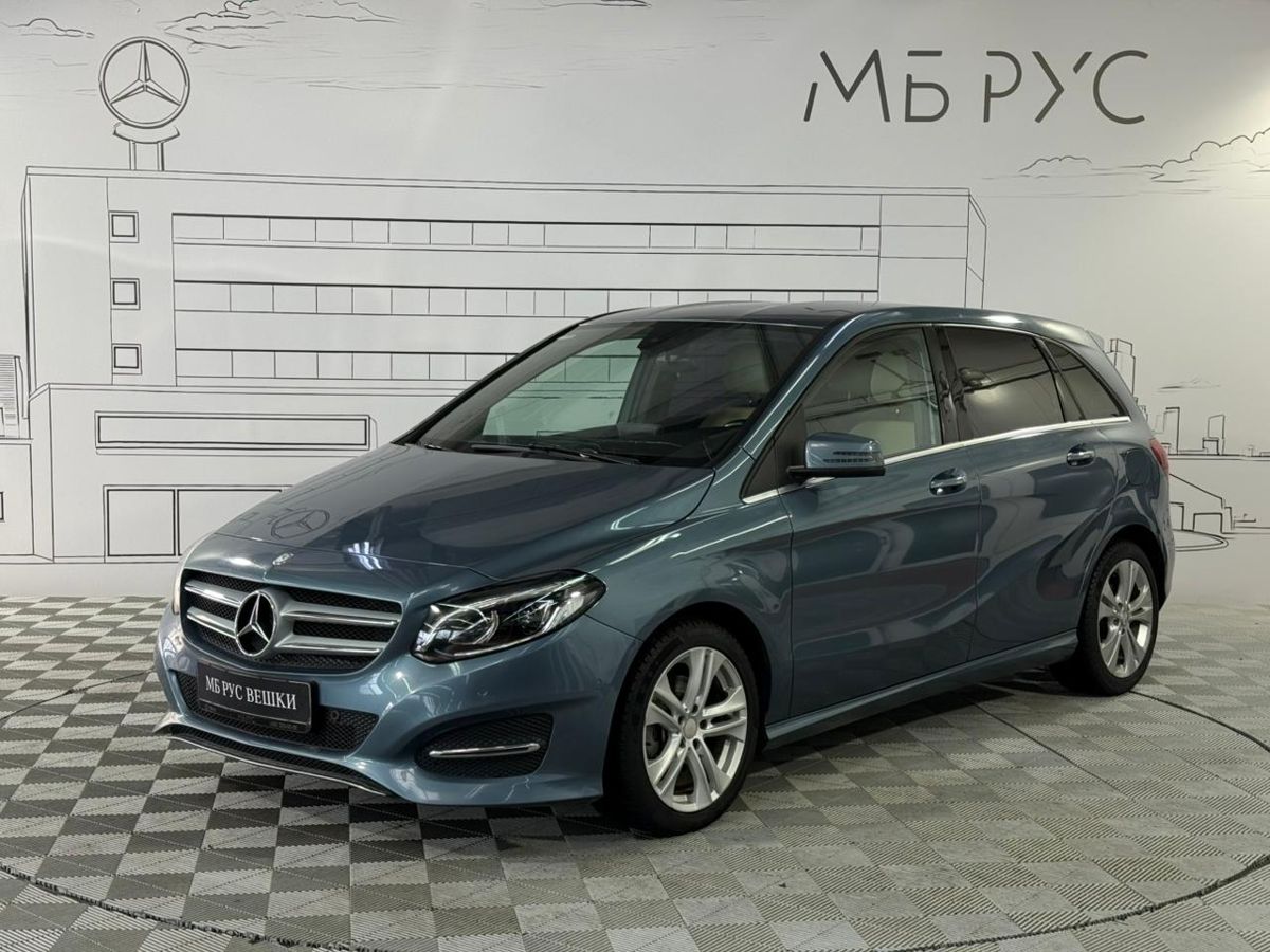 Автомобиль Mercedes-Benz B-Класс II (W246) [рестайлинг] 200 1.6 AMT (156 л.с.) Особая серия Синий 2014 с пробегом 80 670 км