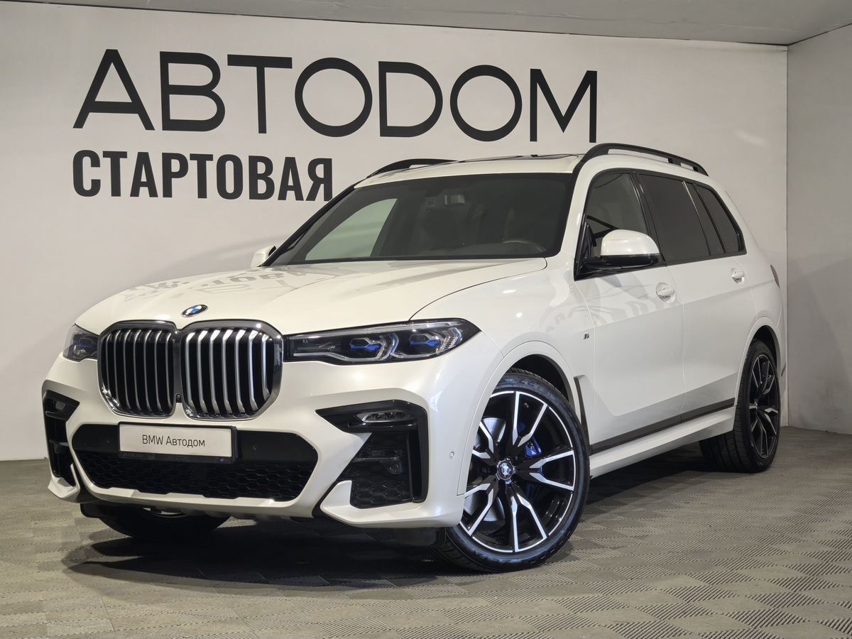 Автомобиль BMW X7 I поколение (G07) 3.0d AT 4WD (249 л.с.) M Sport Pro Белый 2020 с пробегом 85 327 км