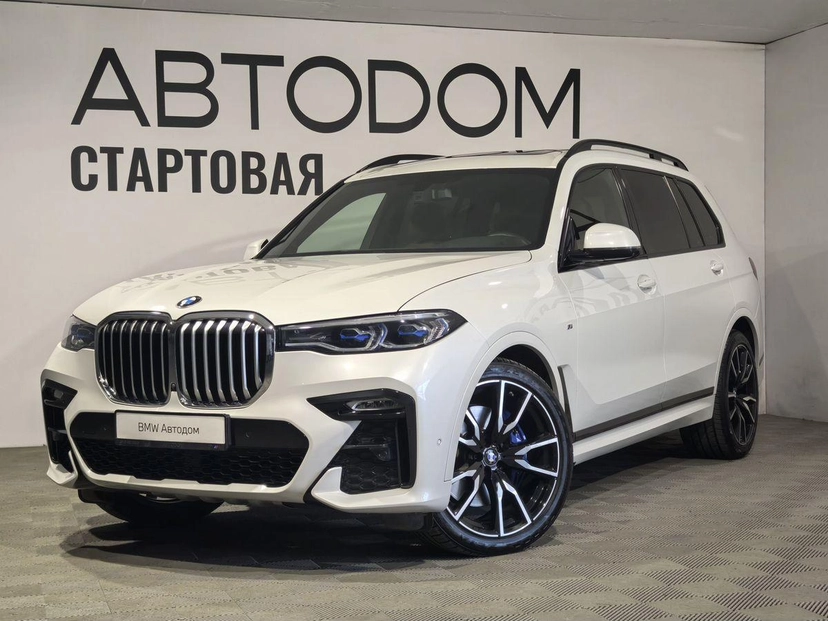 Автомобиль BMW X7 I поколение (G07) 3.0d AT 4WD (249 л.с.) M Sport Pro Белый 2020 с пробегом 85 327 км