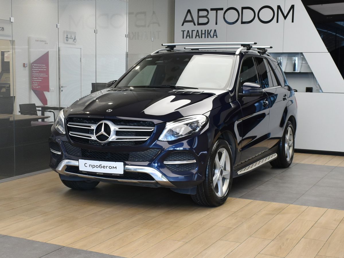 Mercedes-Benz GLE I поколение (W166) 350 3.0d AT 4Matic (258 л.с.) Base Синий 2018 с пробегом 171 571 км