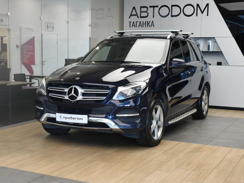 Mercedes-Benz GLE I поколение (W166) 350 3.0d AT 4Matic (258 л.с.) Base Синий 2018 с пробегом 171 571 км