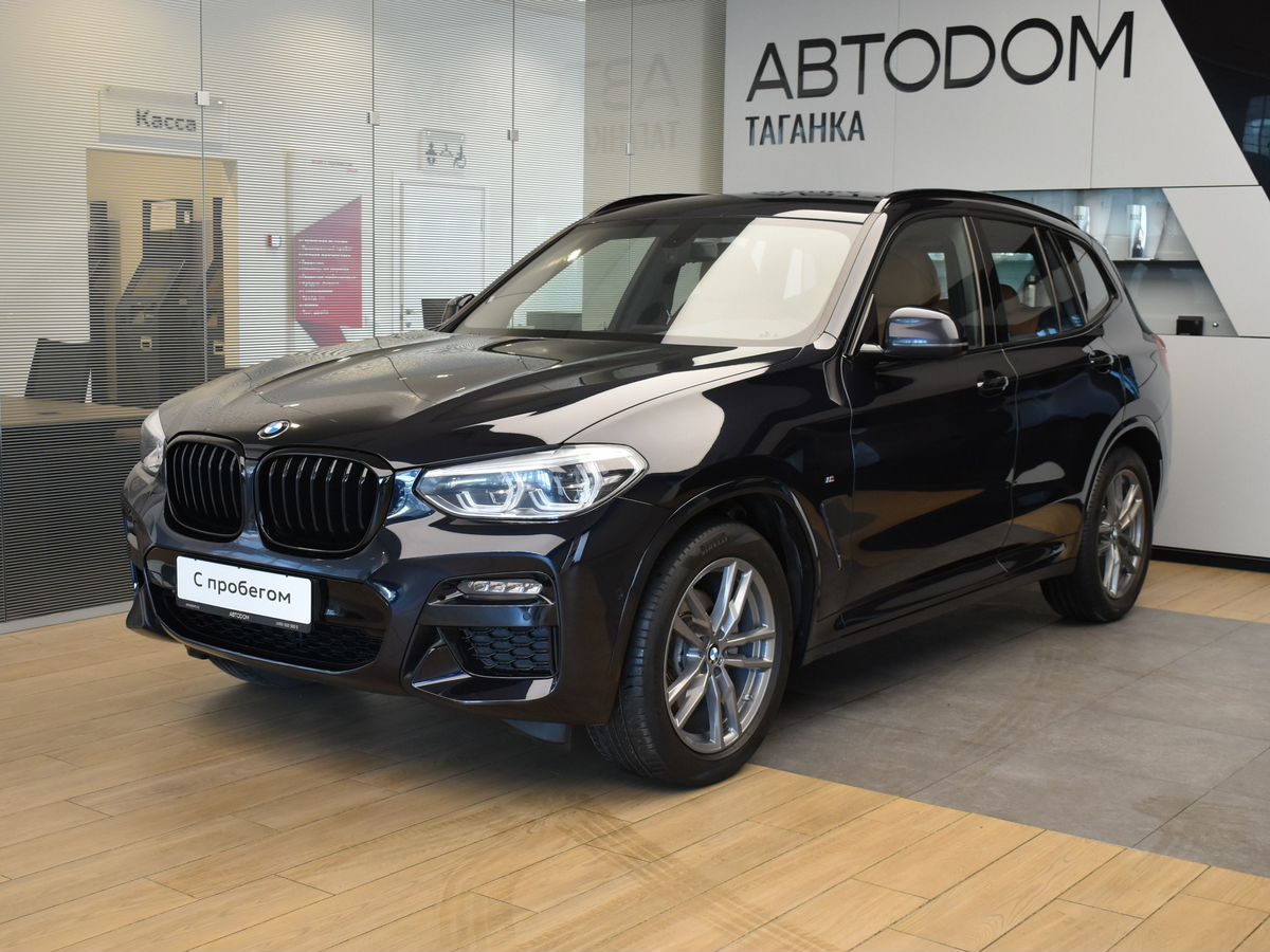BMW X3 III поколение (G01) 2.0 AT 4WD (184 л.с.) M Sport Чёрный 2021 с пробегом 103 000 км