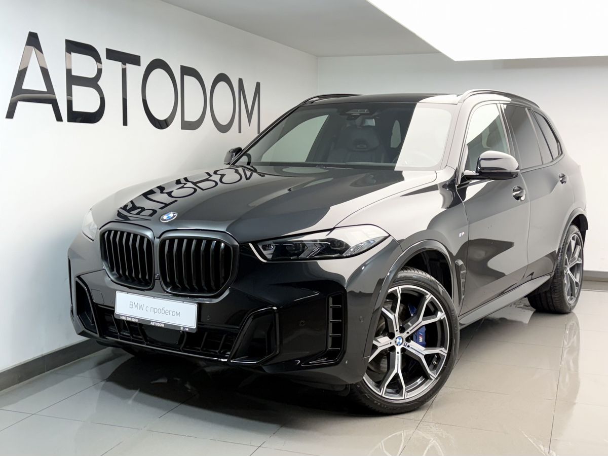 Автомобиль BMW X5 IV (G05) [рестайлинг] 3.0d AT 4WD (352 л.с.) Base Чёрный 2024 с пробегом 17 727 км