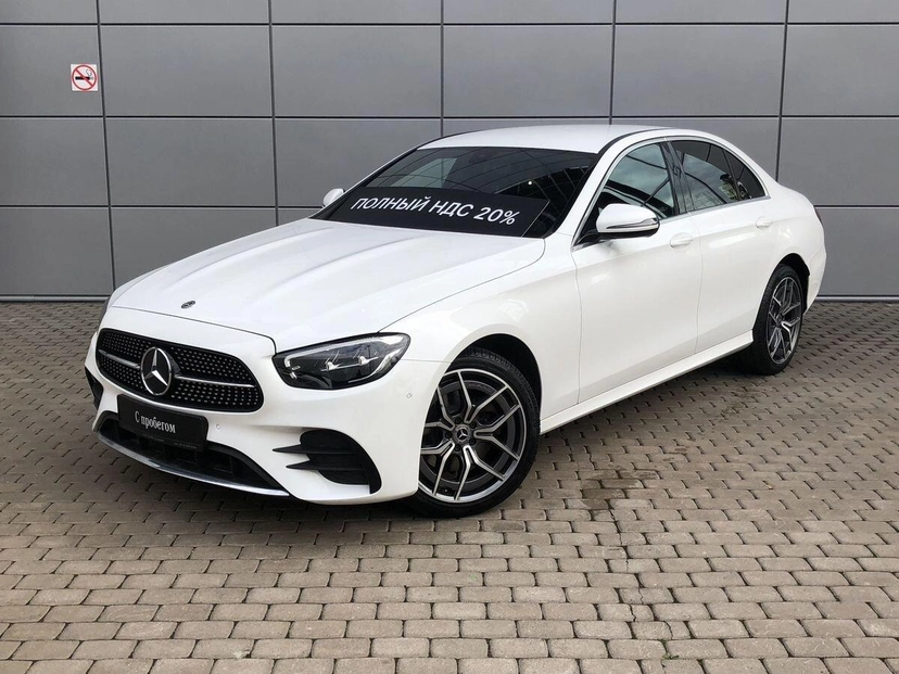 Автомобиль Mercedes-Benz E-Класс V (W213/S213/C238) [рестайлинг] 200 2.0 AT 4Matic (197 л.с.) Sport Белый 2021 с пробегом 69 647 км