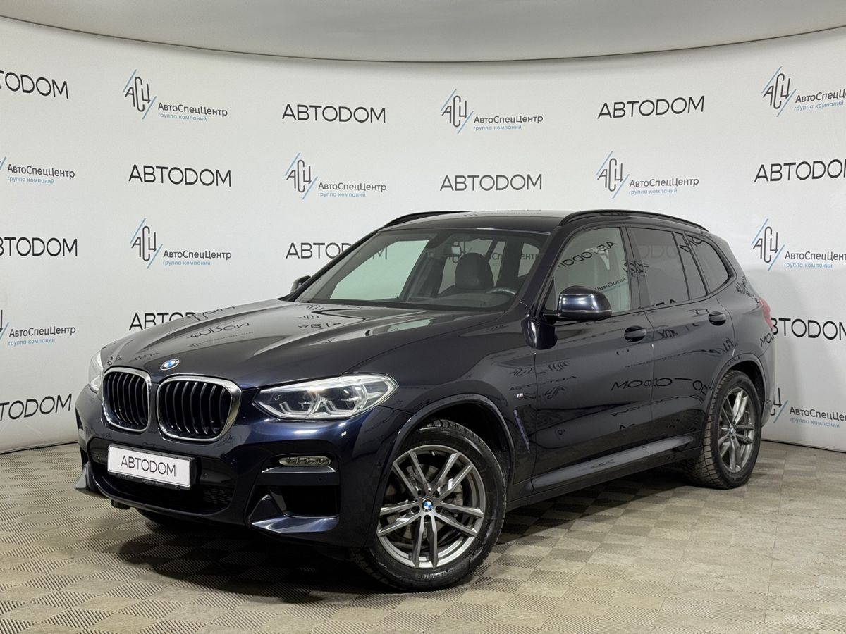 Автомобиль BMW X3 III поколение (G01) 2.0 AT 4WD (184 л.с.) M Sport Чёрный 2018 с пробегом 102 406 км
