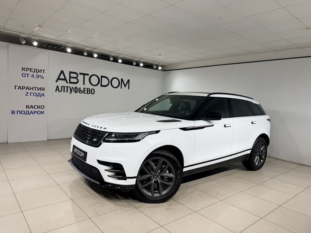 Автомобиль Land Rover Range Rover Velar I [рестайлинг] 2.0 AT 4WD (250 л.с.) Dynamic SE Белый 2024 с пробегом 9 351 км