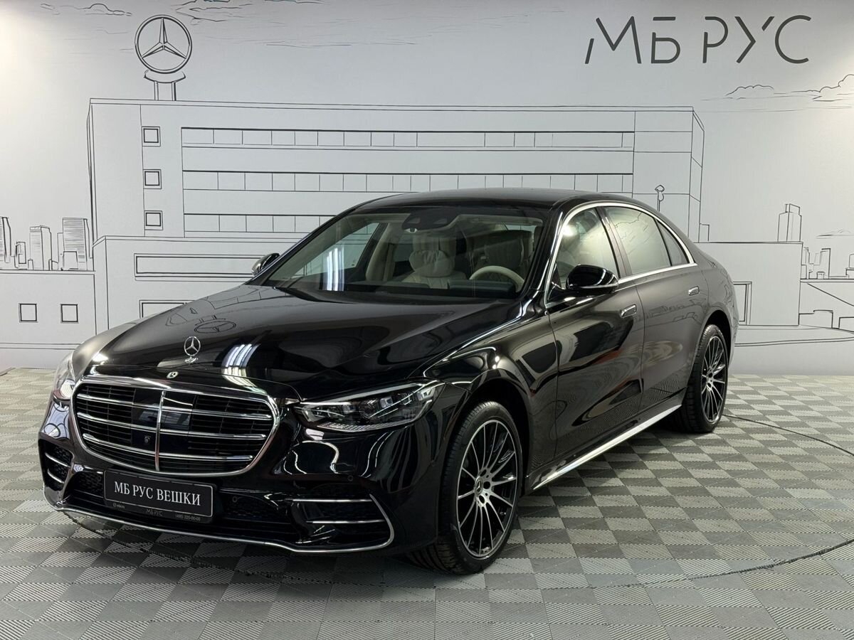 Автомобиль Mercedes-Benz S-Класс VII поколение (W223) 450 3.0 AT 4Matic (367 л.с.) Premium Чёрный 2021 с пробегом 294 км