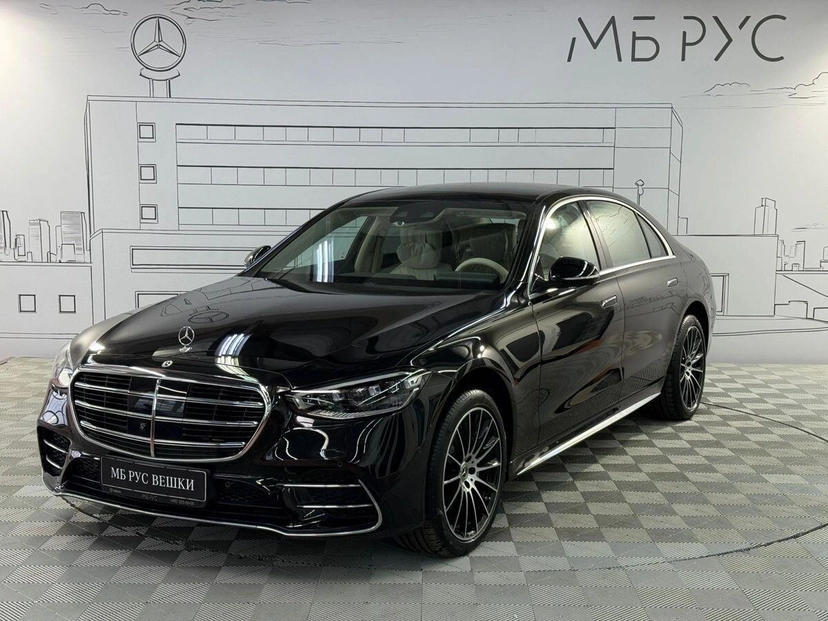 Автомобиль Mercedes-Benz S-Класс VII поколение (W223) 450 3.0 AT 4Matic (367 л.с.) Premium Чёрный 2021 с пробегом 294 км