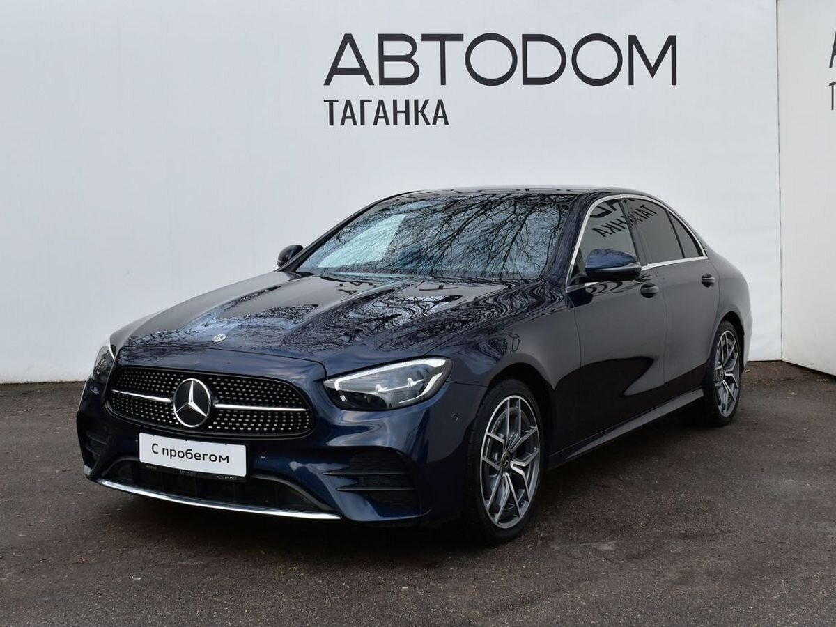 Автомобиль Mercedes-Benz E-Класс V (W213/S213/C238) [рестайлинг] 220 2.0d AT 4Matic (194 л.с.) Sport Синий 2020 с пробегом 64 617 км