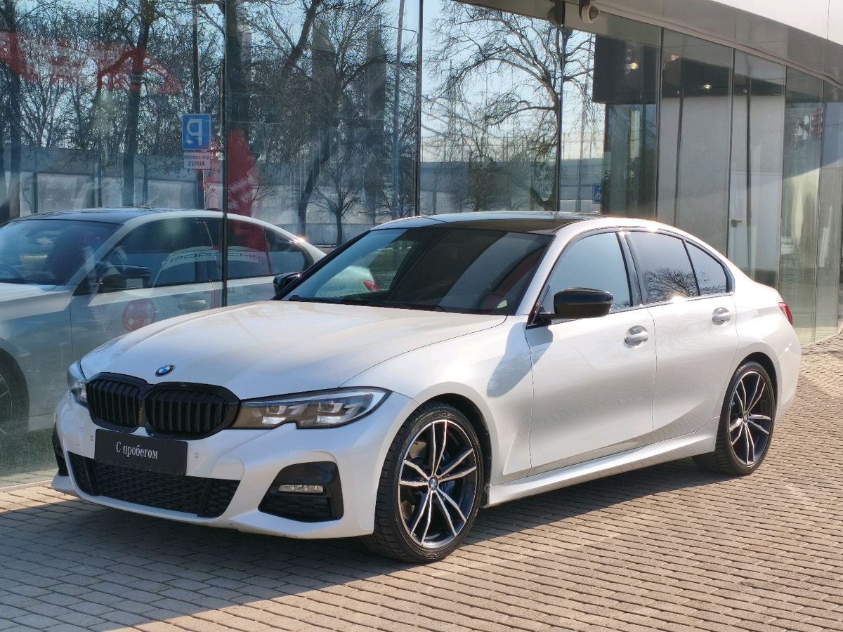 Автомобиль BMW 3 серии VII поколение (G20/G21/G28) 320 2.0d AT (190 л.с.) M Sport Белый 2019 с пробегом 69 000 км