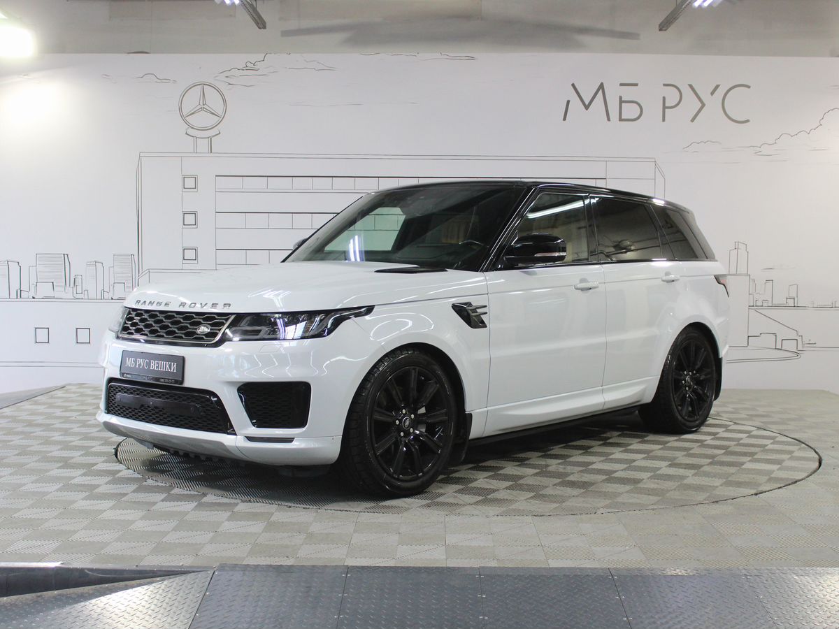 Land Rover Range Rover Sport II [рестайлинг] 3.0 AT 4WD (360 л.с.) HSE Dynamic Белый 2021 с пробегом 73 000 км