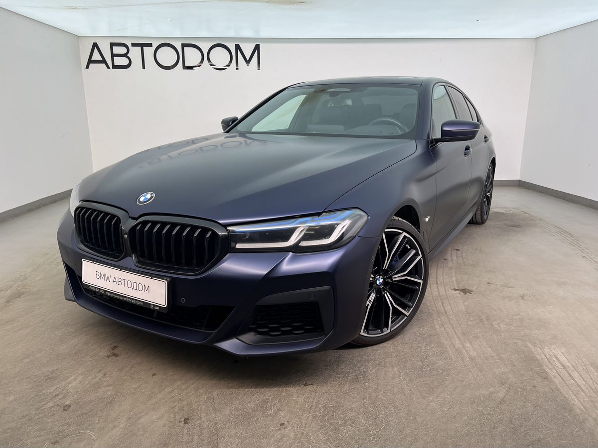 BMW 5 серии VII (G30/G31) [рестайлинг] 530 3.0d AT 4WD (249 л.с.) M Sport Pro Синий 2020 с пробегом 113 969 км