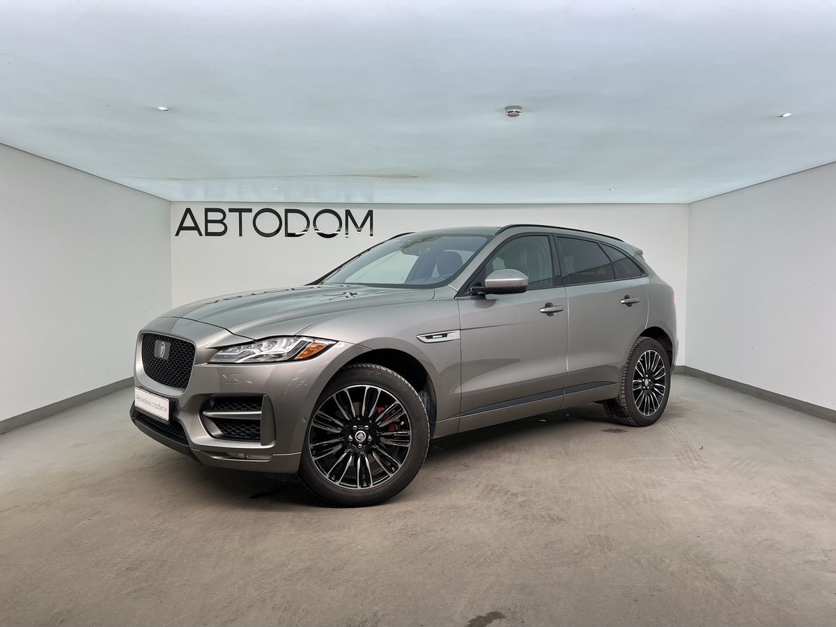 Jaguar F-Pace I поколение 2.0 AT 4WD (300 л.с.) R-Sport Серый 2019 с пробегом 90 012 км
