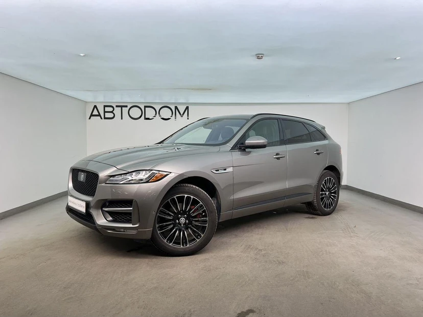 Jaguar F-Pace I поколение 2.0 AT 4WD (300 л.с.) R-Sport Серый 2019 с пробегом 90 012 км