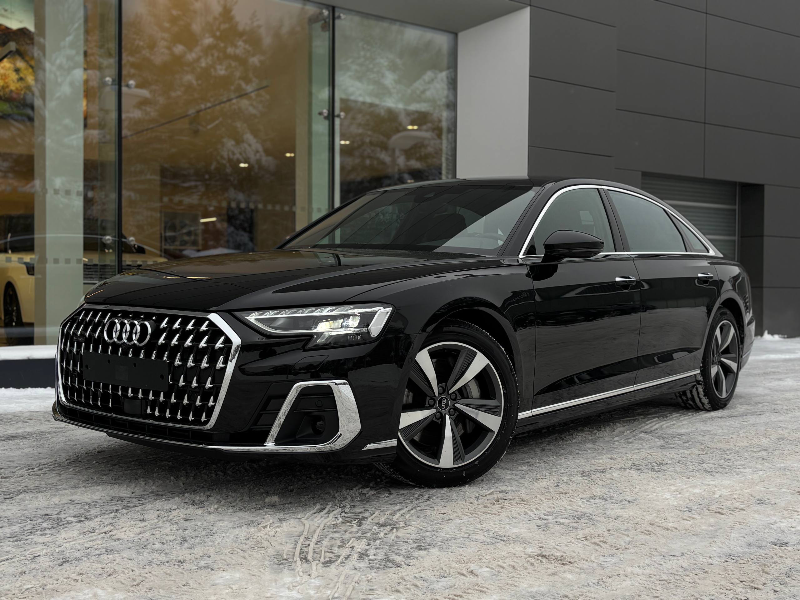 Автомобиль Audi A8 IV (D5) [рестайлинг] 3.0 AT 4WD (340 л.с.) 55 TFSI quattro tiptronic Чёрный  
