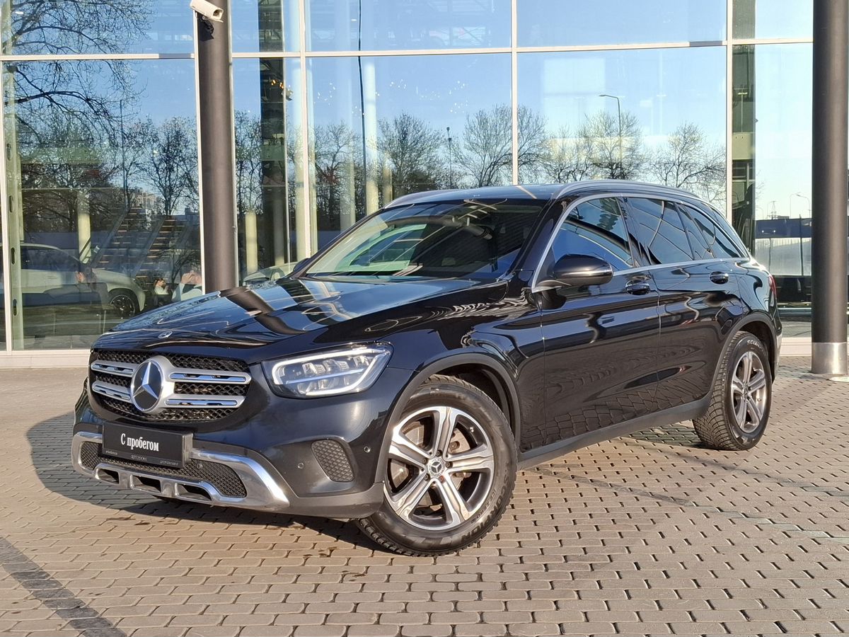 Автомобиль Mercedes-Benz GLC I (X253) [рестайлинг] 200 2.0 AT 4Matic (197 л.с.) Premium Чёрный 2020 с пробегом 79 625 км