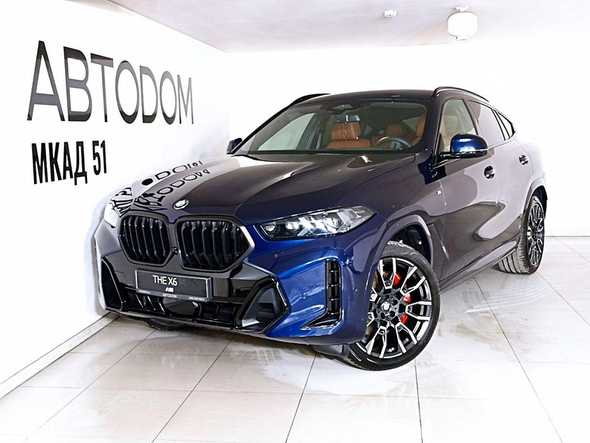 Автомобиль BMW X6 III (G06) [рестайлинг] 3.0d AT 4WD (298 л.с.) M Sport Синий 2023 с пробегом 99 км