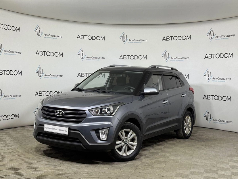 Автомобиль Hyundai Creta I поколение 2.0 AT (149 л.с.) Travel + Advanced 2019 Серый 2019 с пробегом 104 837 км