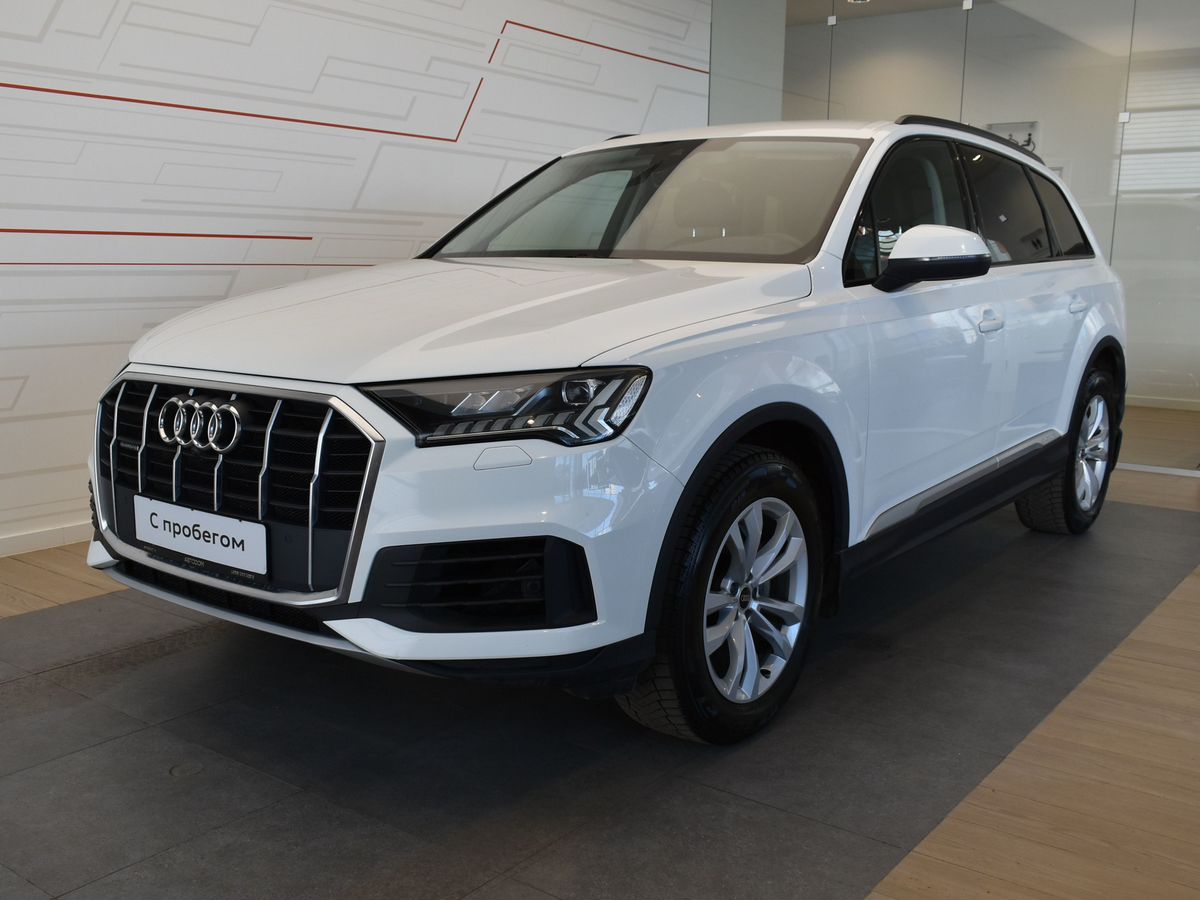 Автомобиль Audi Q7 II (4M) [рестайлинг] 3.0d AT 4WD (249 л.с.) 45 TDI quattro tiptronic Белый 2022 с пробегом 84 592 км