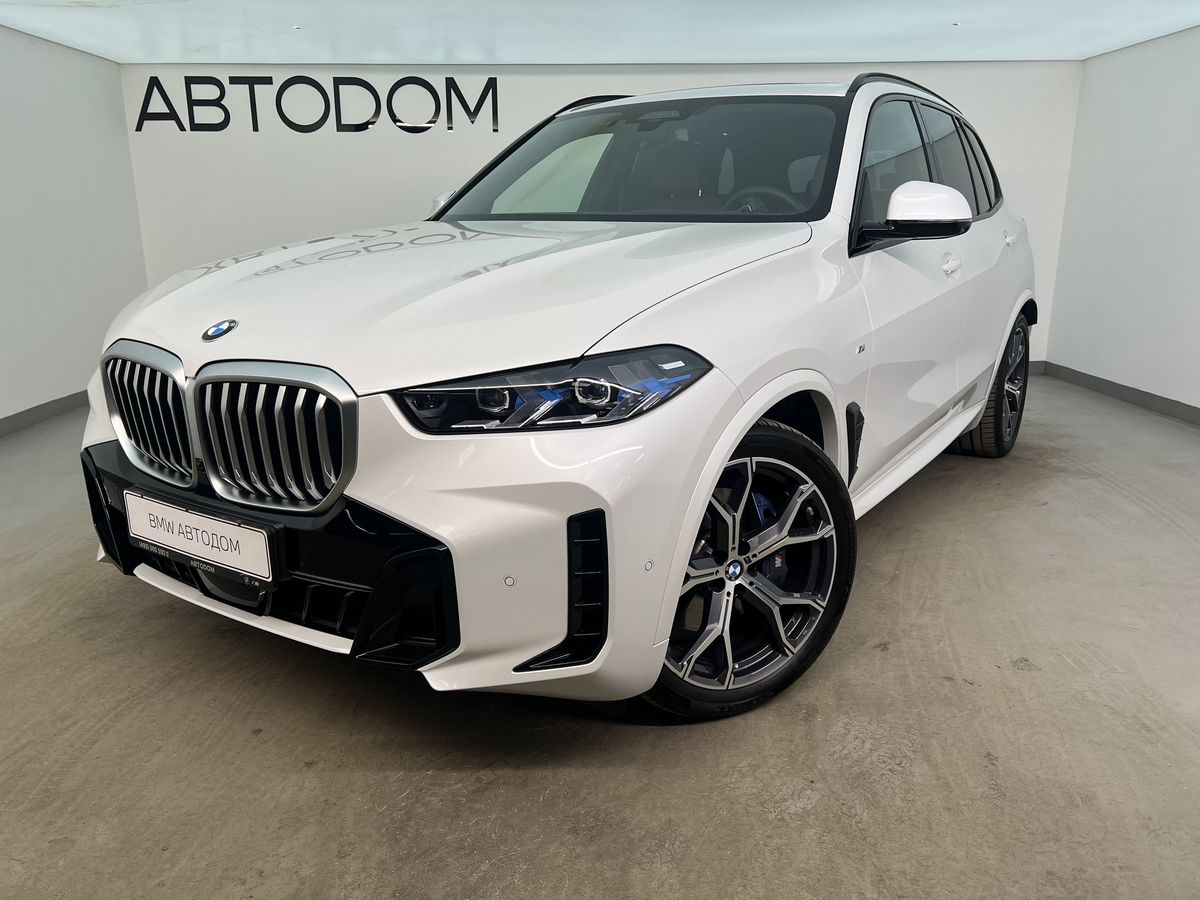 Автомобиль BMW X5 IV (G05) [рестайлинг] 3.0 AT 4WD (381 л.с.) M Sport Pro Белый 2024 с пробегом 10 638 км