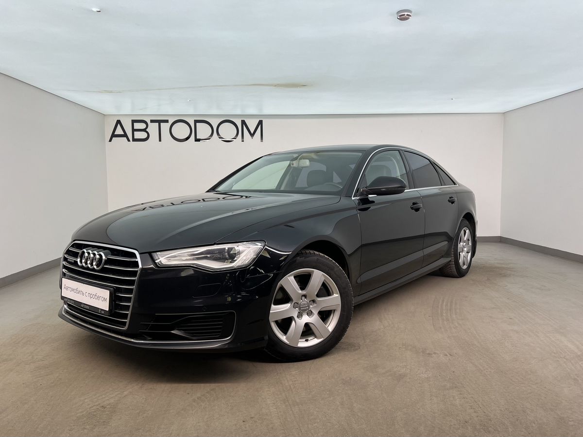 Автомобиль Audi A6 IV (C7) [рестайлинг] 2.8 AMT 4WD (220 л.с.) Base Чёрный 2015 с пробегом 262 370 км