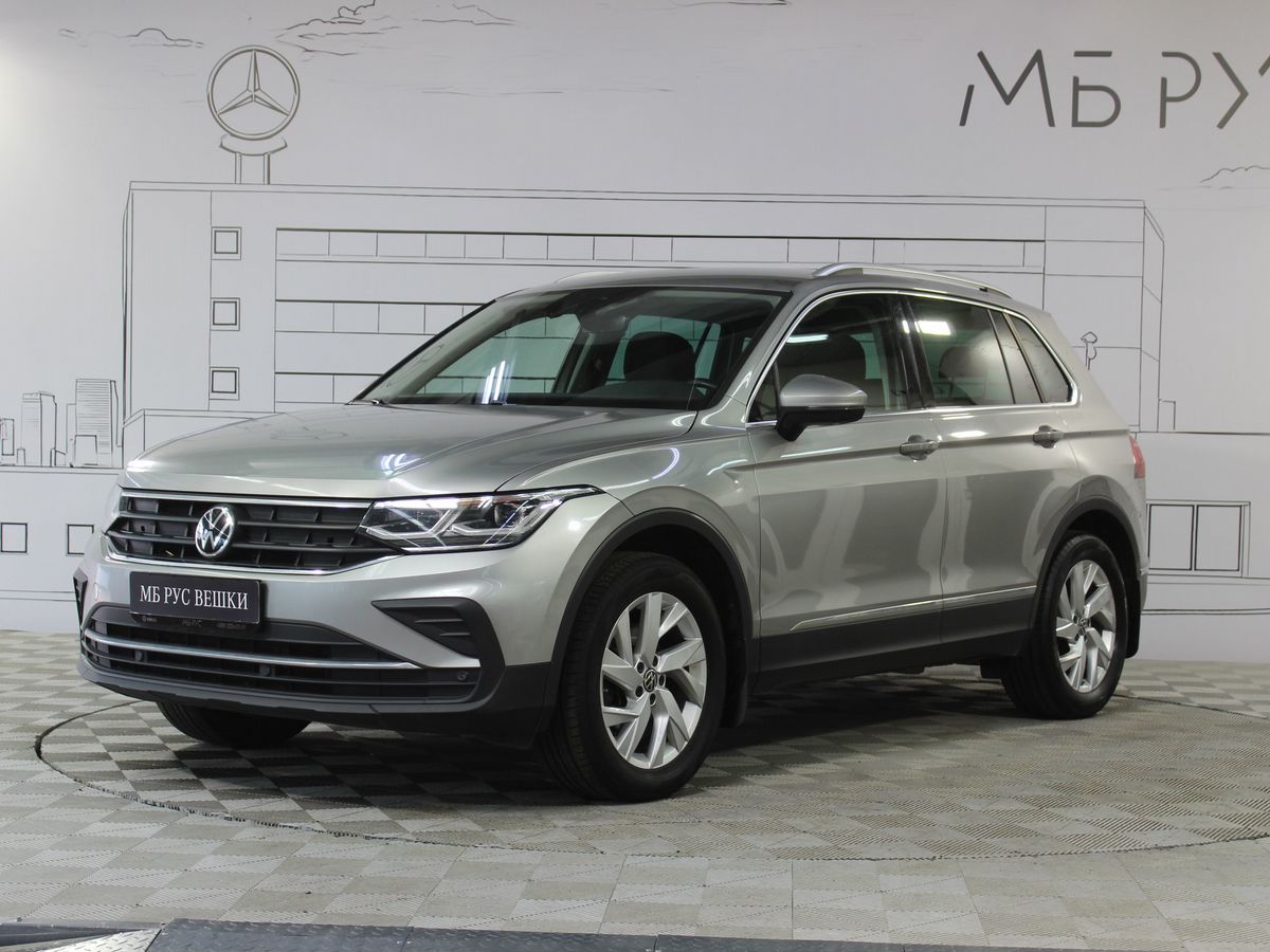 Volkswagen Tiguan II [рестайлинг] 1.4 AMT 4WD (150 л.с.) Status Plus Серый 2021 с пробегом 79 000 км