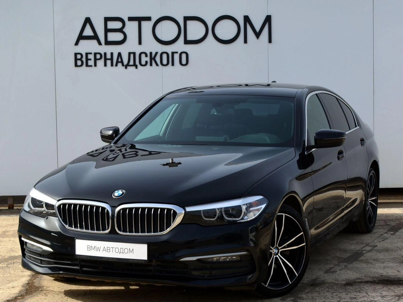 Автомобиль BMW 5 серии VII поколение (G30/G31) 520 2.0d AT (190 л.с.) Base Чёрный 2019 с пробегом 111 274 км