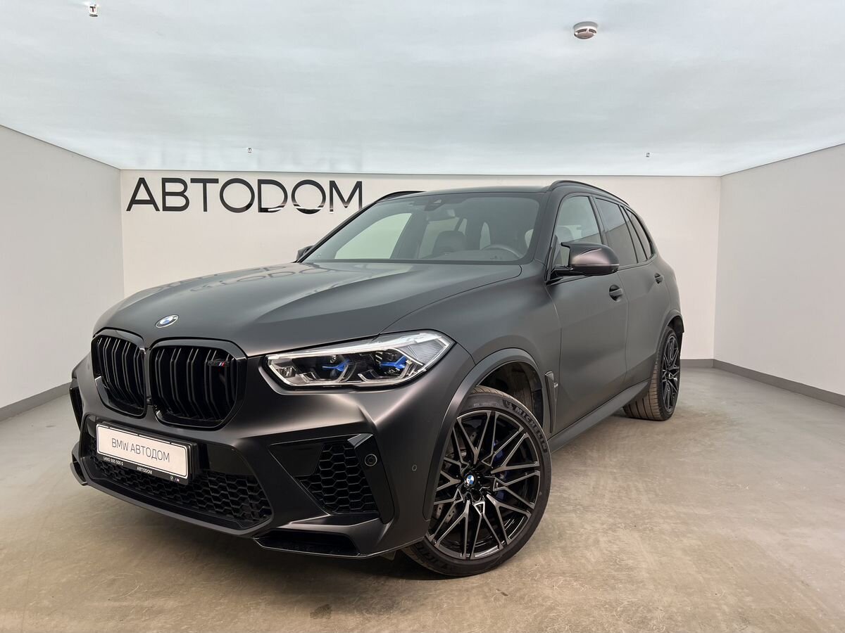 Автомобиль BMW X5 M III поколение (F95) 4.4 AT 4WD (600 л.с.) SE Чёрный 2021 с пробегом 32 500 км