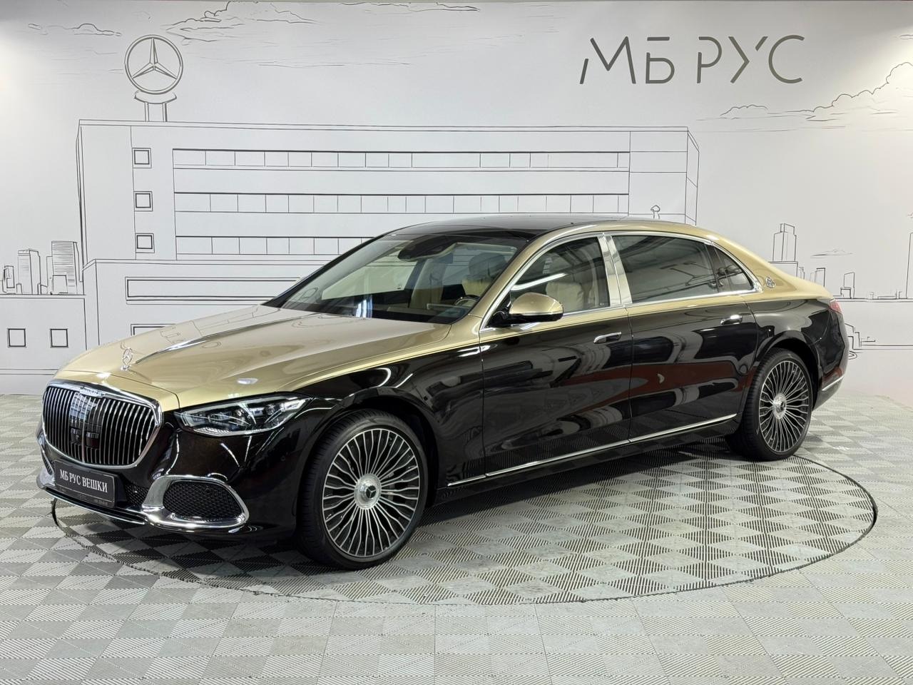 Автомобиль Mercedes-Benz Maybach S-Класс II поколение (Z223) 580 4.0 AT 4Matic (503 л.с.) Base Чёрный 2025 