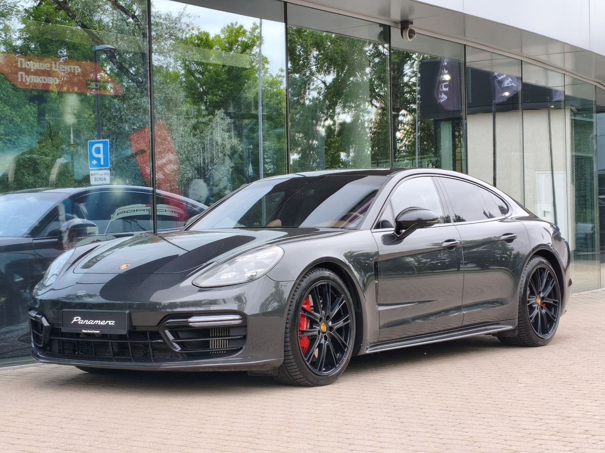 Porsche Panamera II поколение Turbo 4.0 AMT 4WD (550 л.с.) Turbo Серый 2018 с пробегом 68 686 км