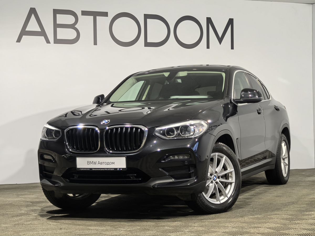 Автомобиль BMW X4 II поколение (G02) 2.0 AT 4WD (184 л.с.) Lifestyle Синий 2020 с пробегом 88 900 км