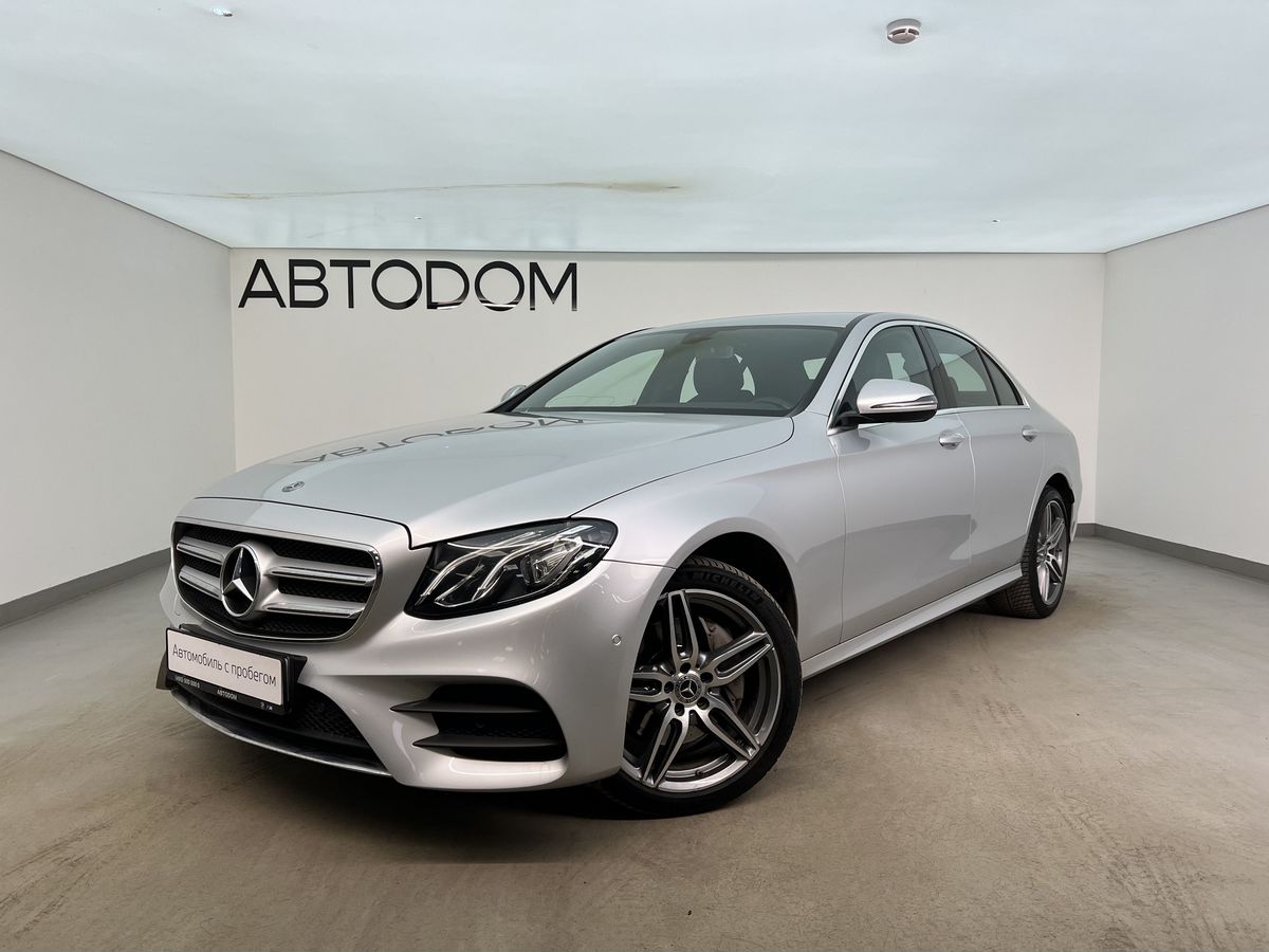 Автомобиль Mercedes-Benz E-Класс V поколение (W213/S213/C238) 200 2.0 AT 4Matic (197 л.с.) Sport Серебристый 2019 с пробегом 66 400 км