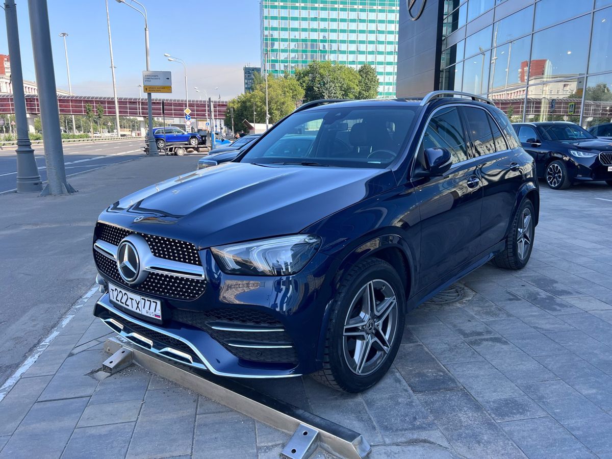 Mercedes-Benz GLE II поколение (V167) 300 2.0d AT 4Matic (245 л.с.) Sport Синий 2021 с пробегом 76 697 км