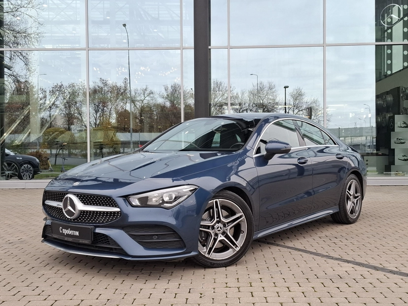 Автомобиль Mercedes-Benz CLA II поколение (C118/X118) 200 1.3 AMT (150 л.с.) Sport Синий 2020 с пробегом 73 457 км