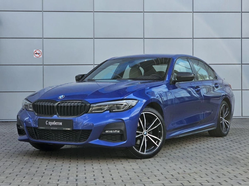 Автомобиль BMW 3 серии VII поколение (G20/G21/G28) 320 2.0 AT 4WD (184 л.с.) Base Синий 2021 с пробегом 85 100 км
