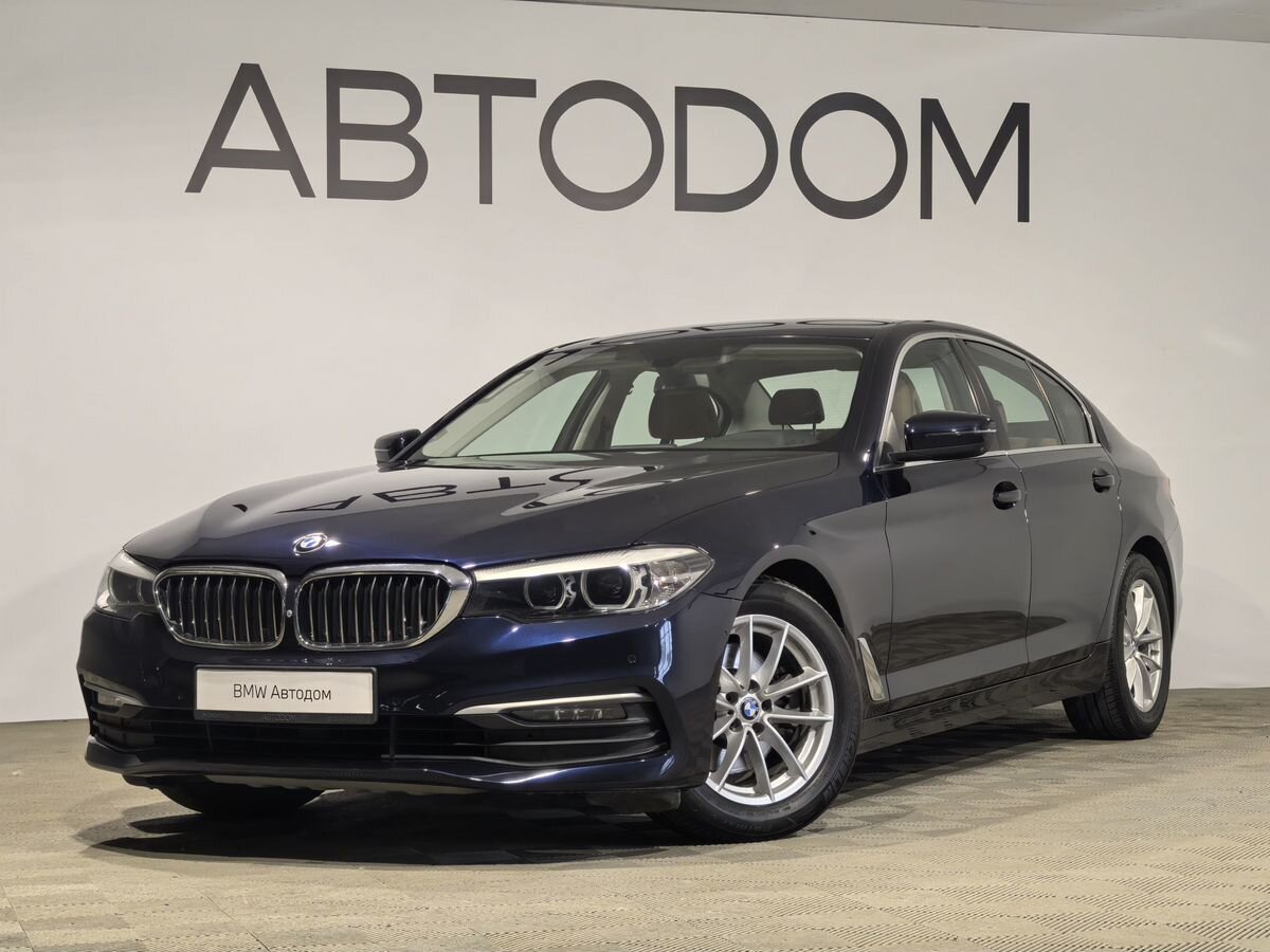 BMW 5 серии VII поколение (G30/G31) 520 2.0 AT (184 л.с.) Business Синий 2019 с пробегом 91 979 км