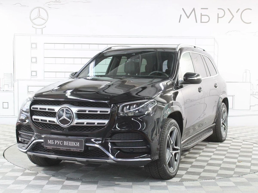 Автомобиль Mercedes-Benz GLS II поколение (X167) 400 2.9d AT 4Matic (330 л.с.) Premium Чёрный 2019 с пробегом 142 000 км