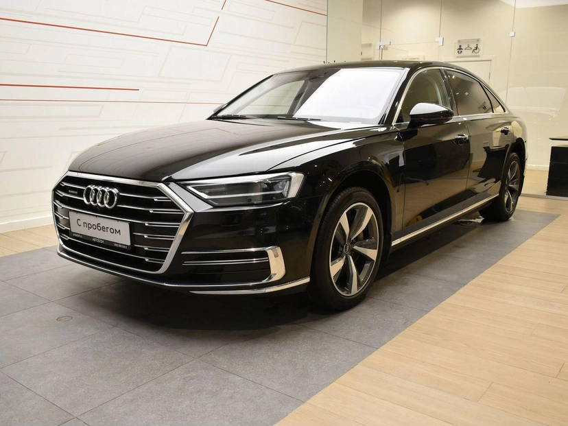 Автомобиль Audi A8 IV поколение (D5) 3.0 AT 4WD (340 л.с.) Base Чёрный 2018 с пробегом 92 670 км