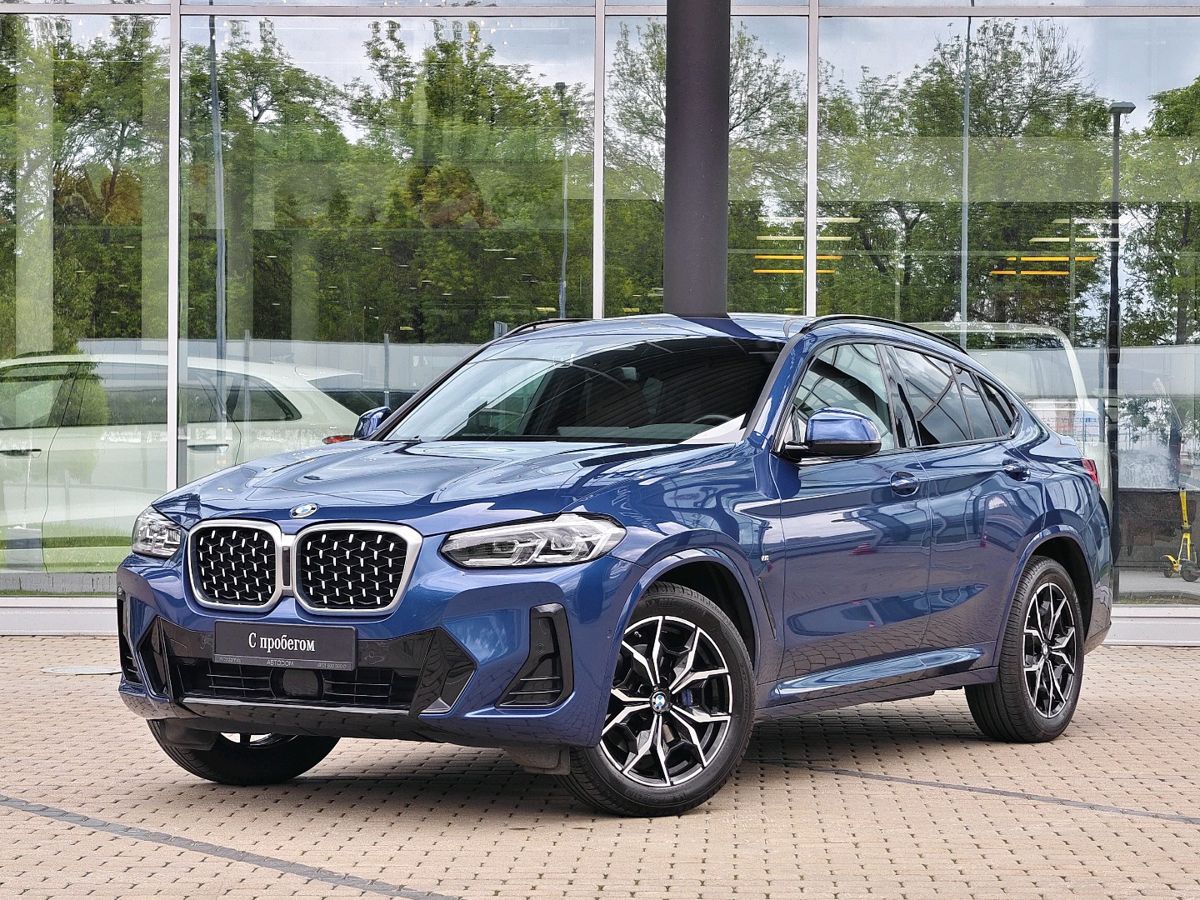 BMW X4 II (G02) [рестайлинг] 2.0 AT 4WD (184 л.с.) M Sport Pure Синий 2022 с пробегом 46 000 км
