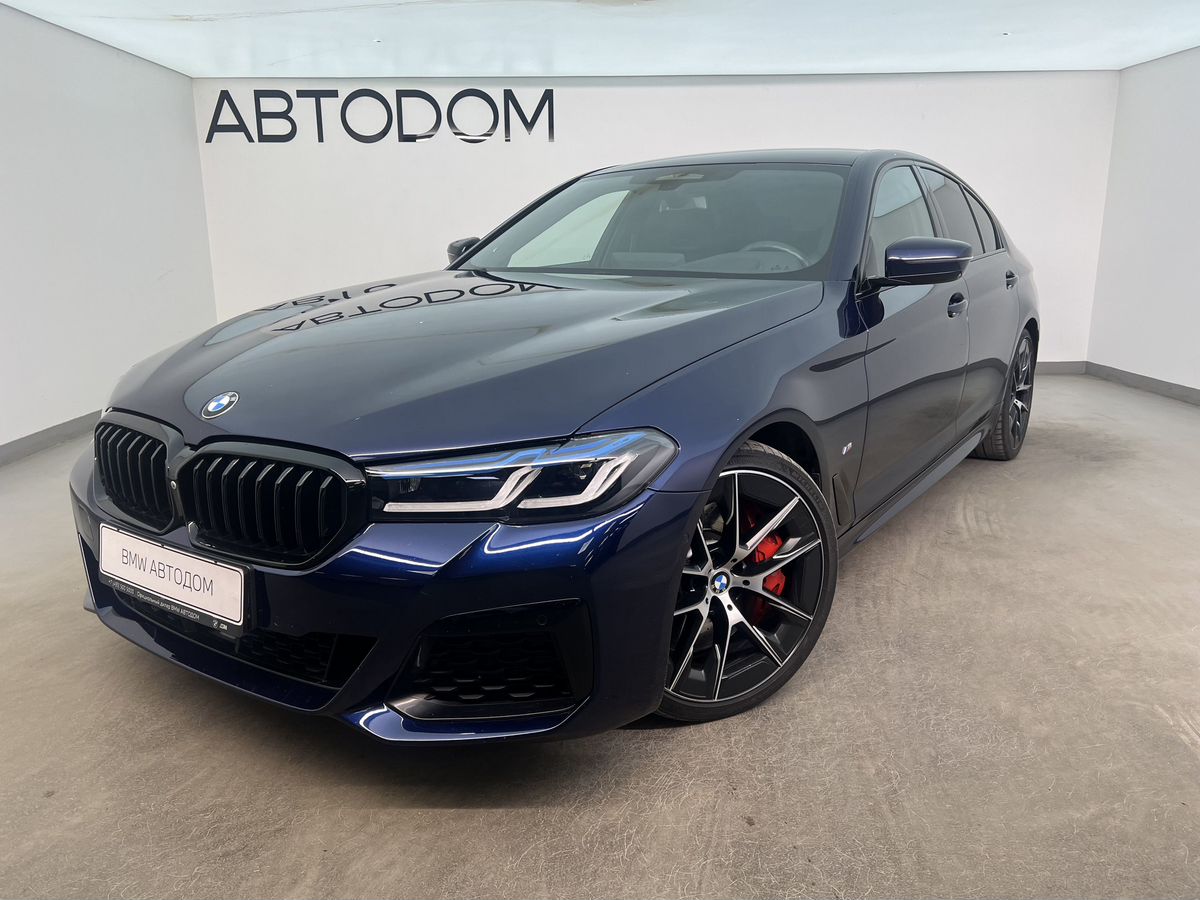 BMW 5 серии VII (G30/G31) [рестайлинг] 530 3.0d AT 4WD (249 л.с.) M Sport Edition Синий 2020 с пробегом 89 775 км