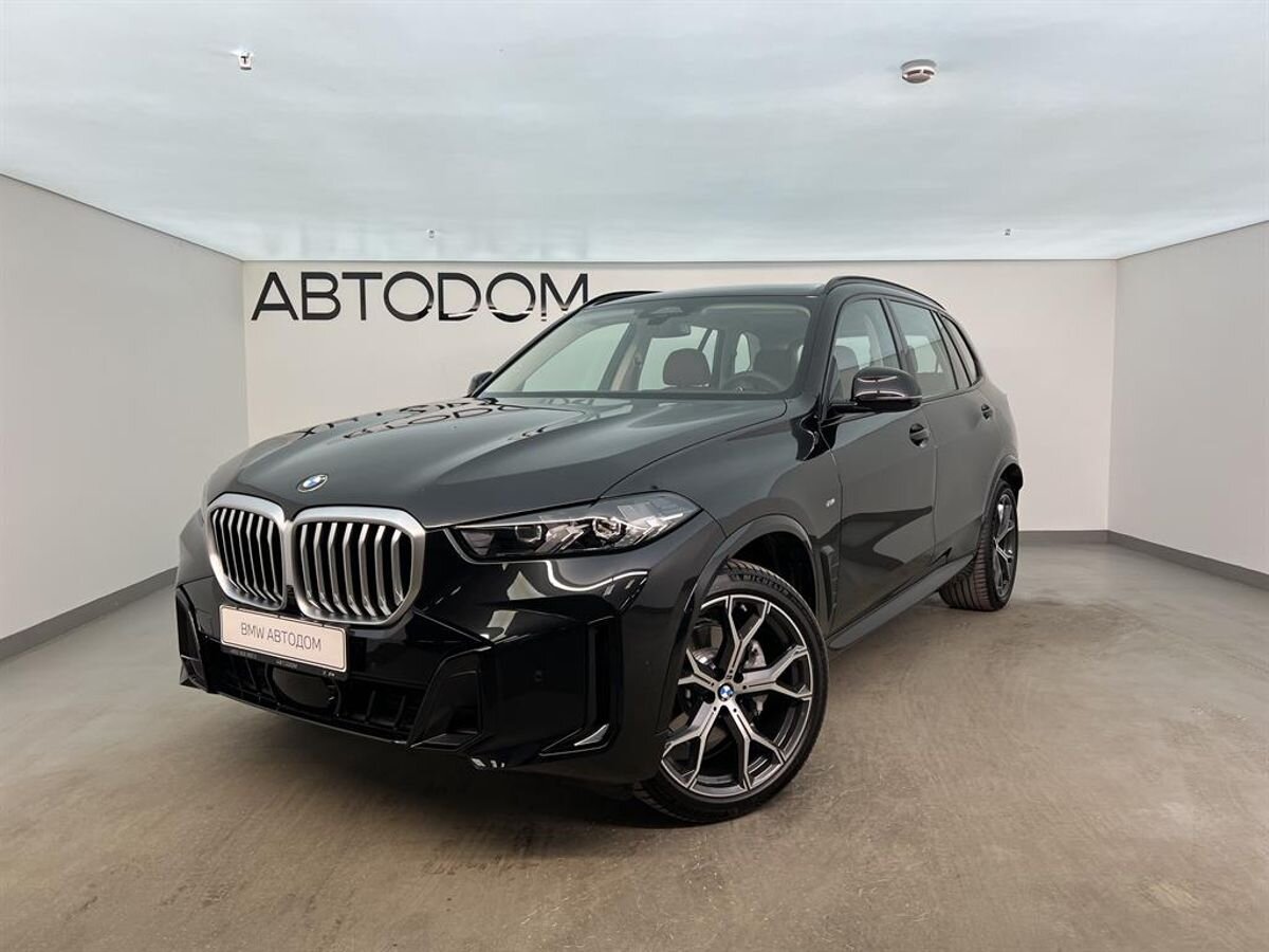 Автомобиль BMW X5 IV (G05) [рестайлинг] 2.0 AT 4WD (258 л.с.) Premium M Sport Чёрный 2025 
