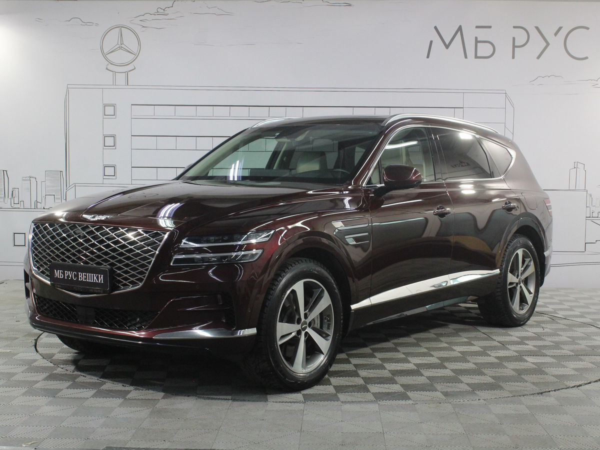 Автомобиль Genesis GV80 I поколение 3.0d AT 4WD (249 л.с.) Premium + Comfort Красный 2021 с пробегом 40 826 км