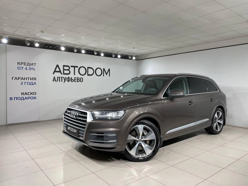 Автомобиль Audi Q7 II поколение (4M) 3.0d AT 4WD (249 л.с.) Business Коричневый 2019 с пробегом 395 154 км
