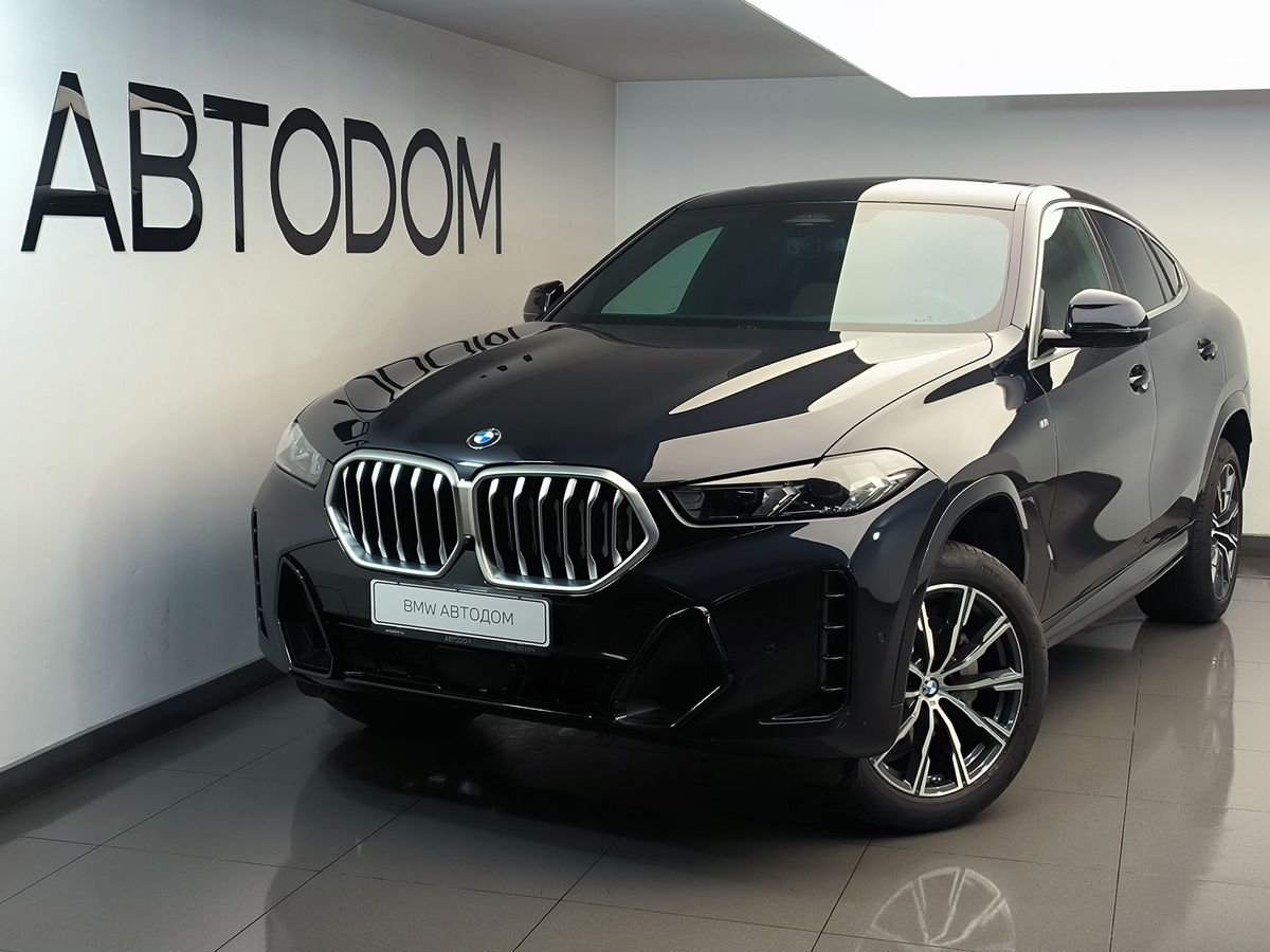 BMW X6 III (G06) [рестайлинг] 2.0 AT 4WD (258 л.с.) Base Чёрный 2024 с пробегом 13 547 км