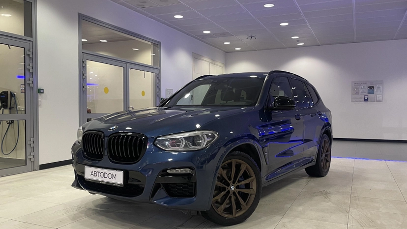 Автомобиль BMW X3 III поколение (G01) M40 3.0d AT 4WD (326 л.с.) M Special Синий 2019 с пробегом 192 873 км