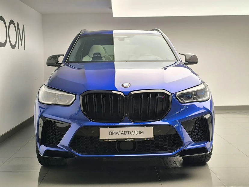 Автомобиль BMW X5 M III поколение (F95) 4.4 AT 4WD (625 л.с.) Competition Синий 2020 с пробегом 106 054 км