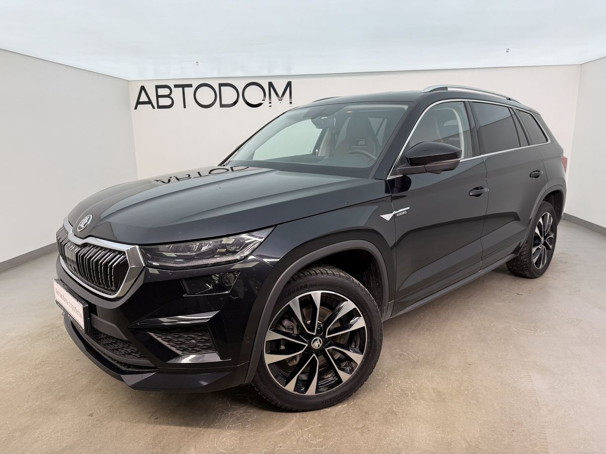 Автомобиль Skoda Kodiaq I [рестайлинг] 2.0 AMT 4WD (220 л.с.) Ultimate Чёрный 2023 с пробегом 77 376 км