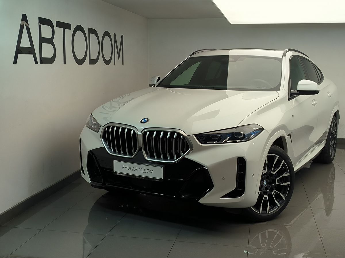 Автомобиль BMW X6 III (G06) [рестайлинг] 3.0 AT 4WD (381 л.с.) Base Белый 2024 с пробегом 21 500 км